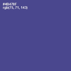 #4B478F - Victoria Color Image