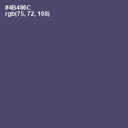 #4B486C - Mulled Wine Color Image