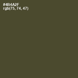 #4B4A2F - Kelp Color Image