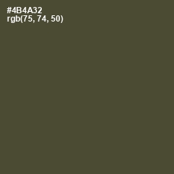 #4B4A32 - Kelp Color Image