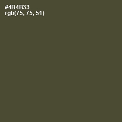 #4B4B33 - Kelp Color Image