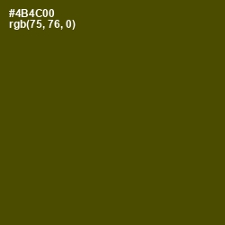 #4B4C00 - Bronze Olive Color Image