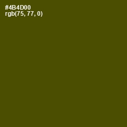 #4B4D00 - Bronze Olive Color Image