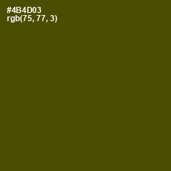 #4B4D03 - Bronze Olive Color Image
