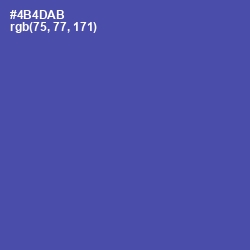 #4B4DAB - Butterfly Bush Color Image