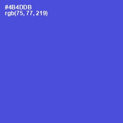 #4B4DDB - Royal Blue Color Image