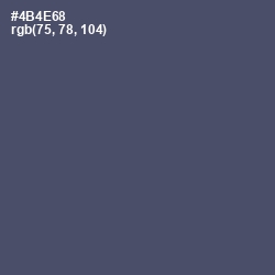 #4B4E68 - Mulled Wine Color Image
