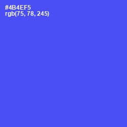 #4B4EF5 - Royal Blue Color Image