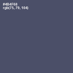 #4B4F68 - Mulled Wine Color Image