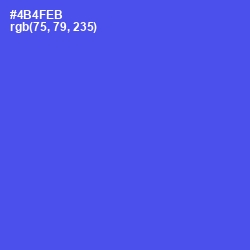 #4B4FEB - Royal Blue Color Image