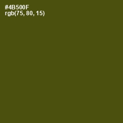 #4B500F - Verdun Green Color Image