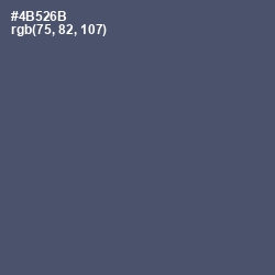 #4B526B - Fiord Color Image