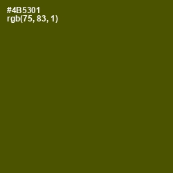 #4B5301 - Verdun Green Color Image