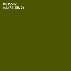 #4B5502 - Verdun Green Color Image
