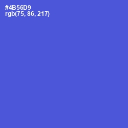 #4B56D9 - Royal Blue Color Image