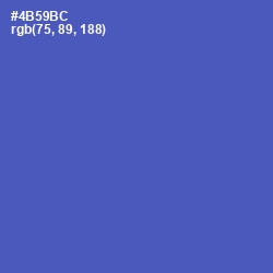 #4B59BC - San Marino Color Image