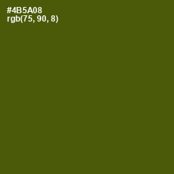 #4B5A08 - Verdun Green Color Image