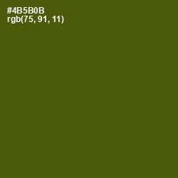 #4B5B0B - Verdun Green Color Image