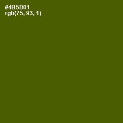 #4B5D01 - Verdun Green Color Image