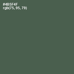 #4B5F4F - Gray Asparagus Color Image