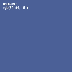 #4B6097 - Kashmir Blue Color Image