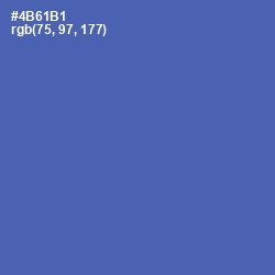 #4B61B1 - San Marino Color Image