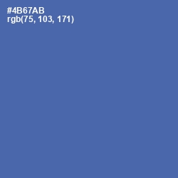 #4B67AB - San Marino Color Image