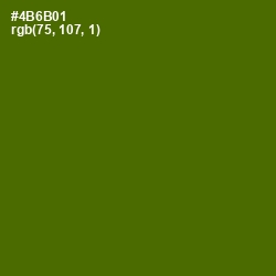 #4B6B01 - Green Leaf Color Image