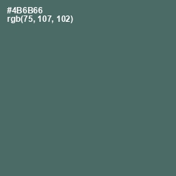 #4B6B66 - Cutty Sark Color Image