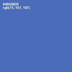 #4B6BBB - San Marino Color Image