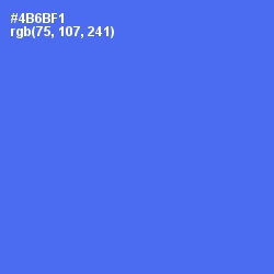 #4B6BF1 - Royal Blue Color Image