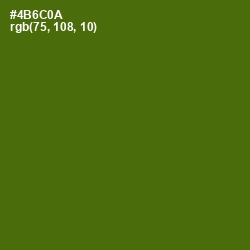#4B6C0A - Green Leaf Color Image