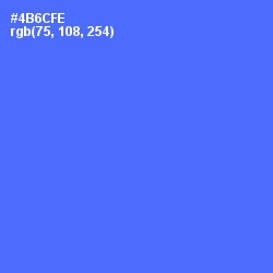 #4B6CFE - Royal Blue Color Image