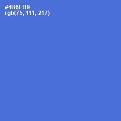 #4B6FD9 - Indigo Color Image
