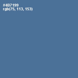 #4B7199 - Wedgewood Color Image