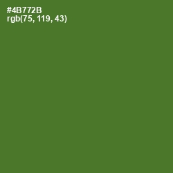 #4B772B - Chalet Green Color Image