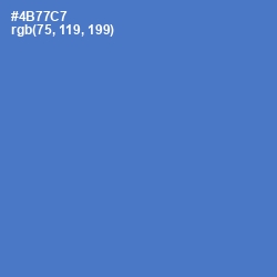 #4B77C7 - Indigo Color Image