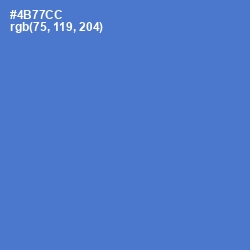 #4B77CC - Indigo Color Image