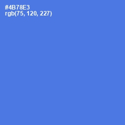 #4B78E3 - Royal Blue Color Image