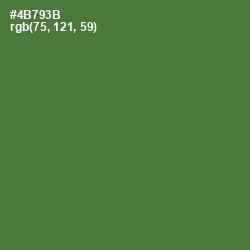 #4B793B - Chalet Green Color Image