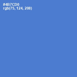 #4B7CD0 - Indigo Color Image