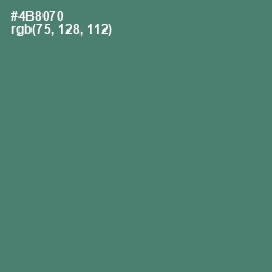 #4B8070 - Viridian Color Image