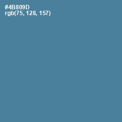 #4B809D - Smalt Blue Color Image