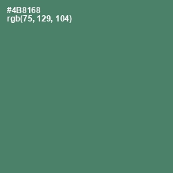 #4B8168 - Viridian Color Image