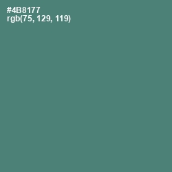 #4B8177 - Viridian Color Image