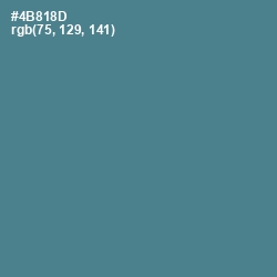 #4B818D - Smalt Blue Color Image