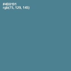 #4B8191 - Smalt Blue Color Image