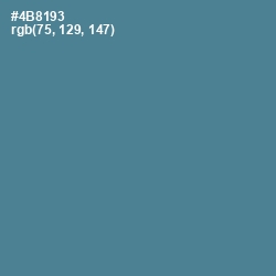 #4B8193 - Smalt Blue Color Image