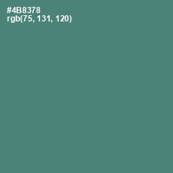 #4B8378 - Viridian Color Image