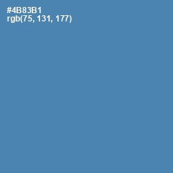 #4B83B1 - Steel Blue Color Image